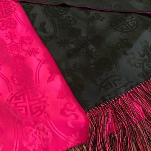 Shanghai Tang 100% Silk Wrap Scarf